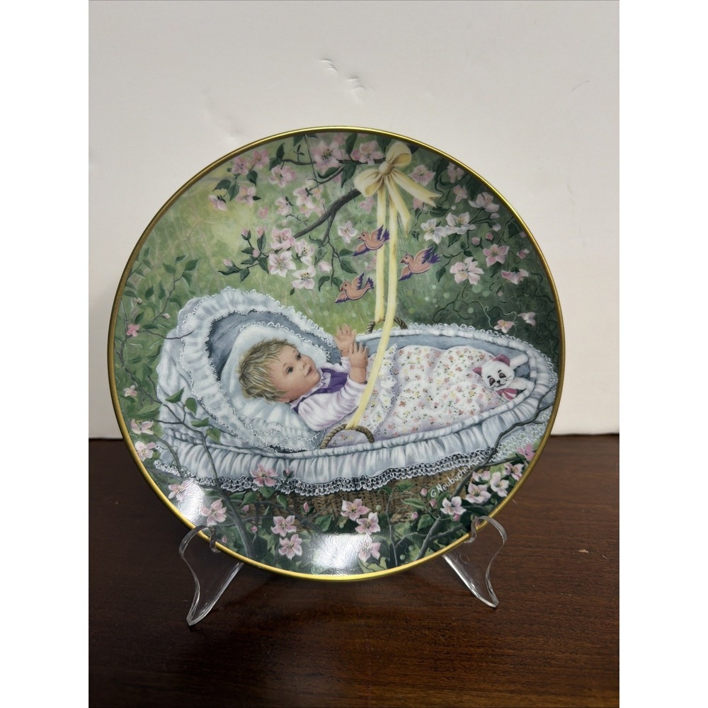 Kaiser W Germany Plate Rockabye Baby Gerda Neubacher 1985 Limited Edition
